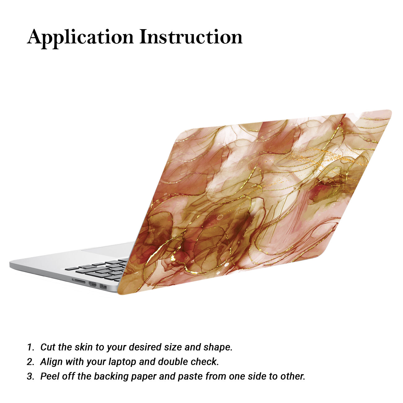 Kalit kala Decor Self Adhesive Vinyl Laptop Decals / Skins for All Laptops Upto 15.6 inch - Nature Inspired Graphic Printed Laptop Skin / Sticker for HP Apple Acer Asus Dell LG Lenovo and All Laptops