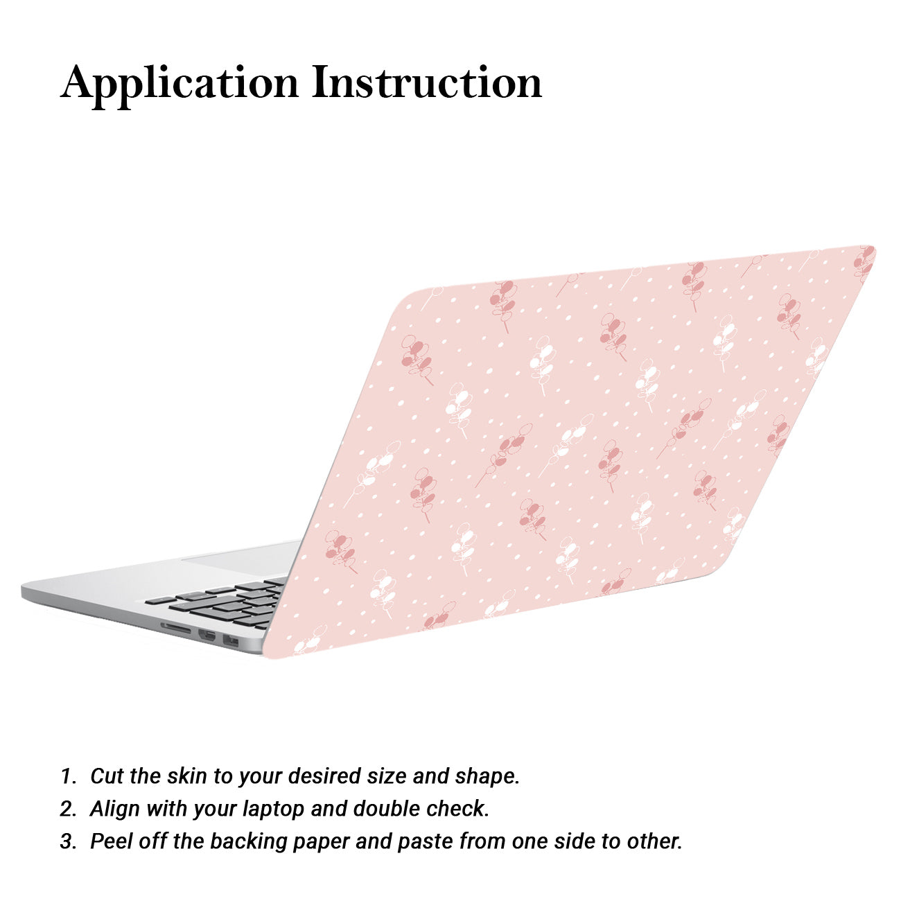 kalit kala Decor Laptop Decals for All Laptops Upto 15.6 inch - Self Adhesive Leaf Printed Vinyl Laptop Skins / Stickers for HP Apple Acer Asus Dell LG and All Laptops