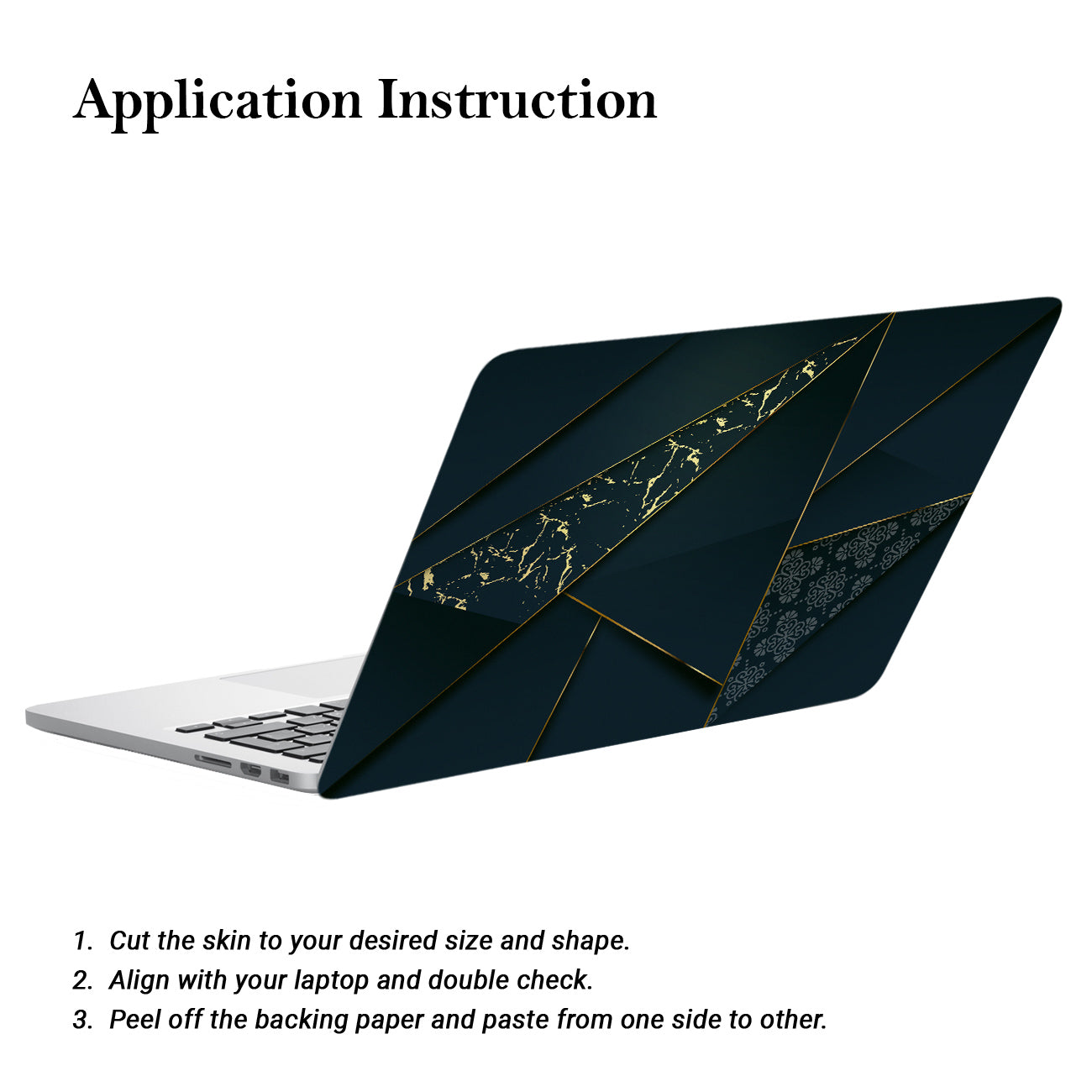 kalit kala Decor Laptop Decals for All Laptops Upto 15.6 inch - Self Adhesive Leaf Printed Vinyl Laptop Skins / Stickers for HP Apple Acer Asus Dell LG and All Laptops