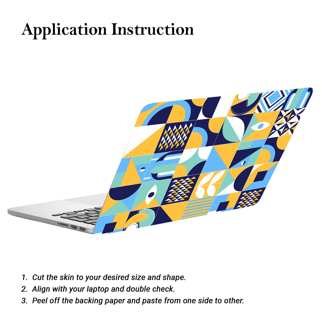 kalit kala Decor Laptop Decals for All Laptops Upto 15.6 inch - Self Adhesive Leaf Printed Vinyl Laptop Skins / Stickers for HP Apple Acer Asus Dell LG and All Laptops