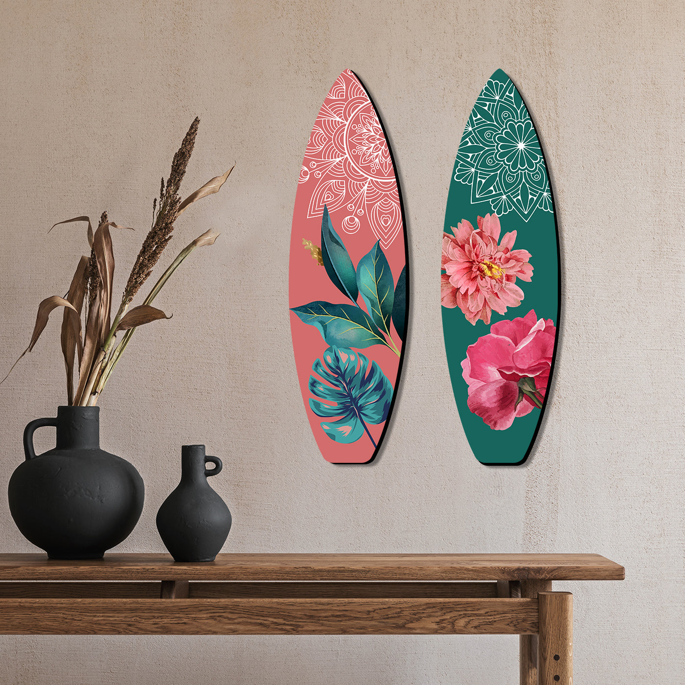 Floral Inspired Wall Hangings for Living Room Bedroom and Home Wall Decor