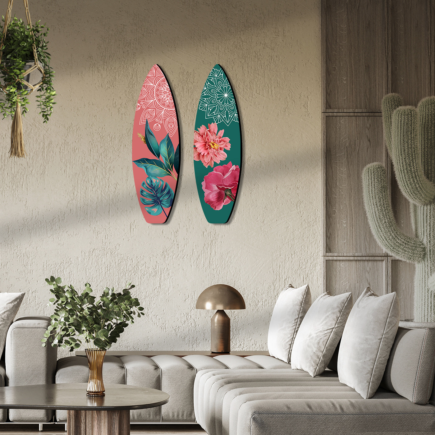 Floral Inspired Wall Hangings for Living Room Bedroom and Home Wall Decor