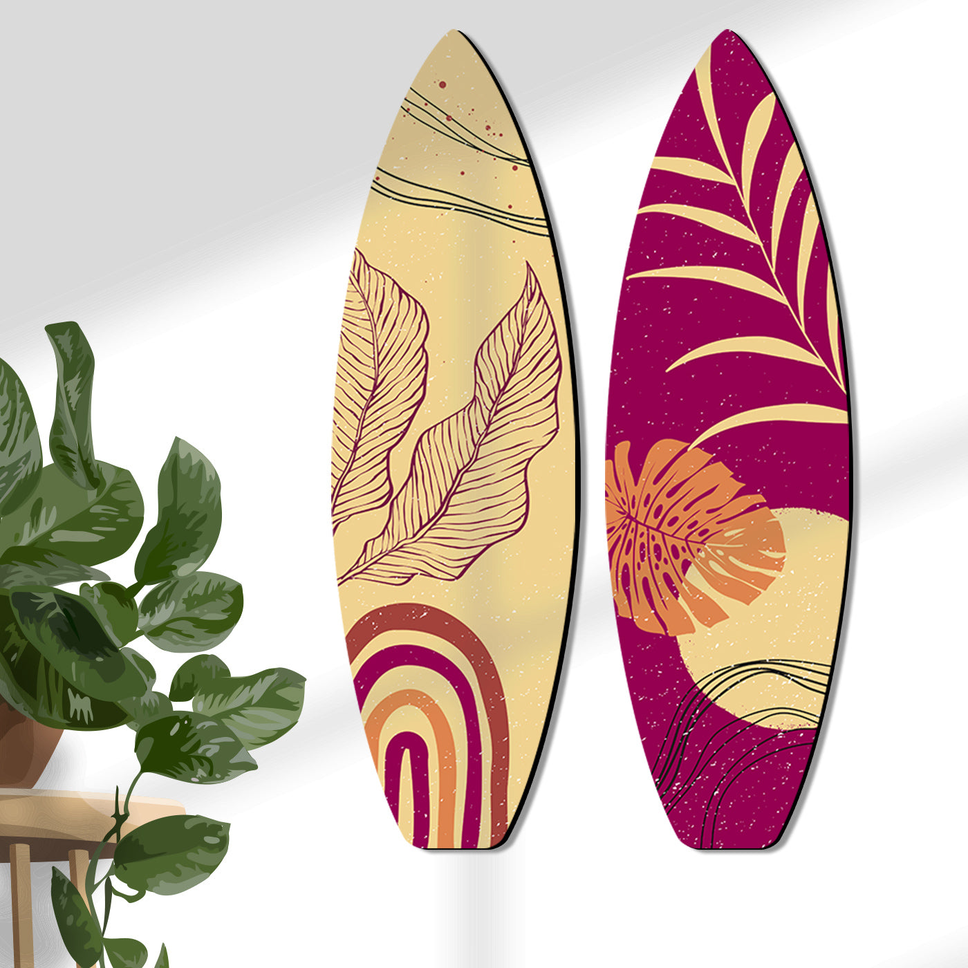 Floral Inspired Wall Hangings for Living Room Bedroom and Home Wall Decor