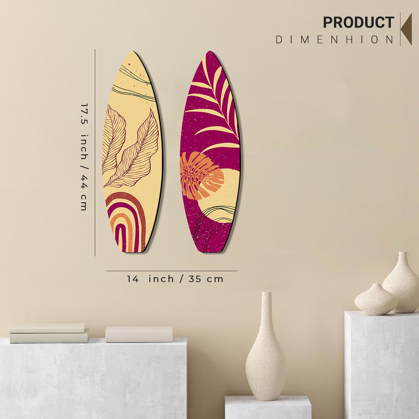 Floral Inspired Wall Hangings for Living Room Bedroom and Home Wall Decor