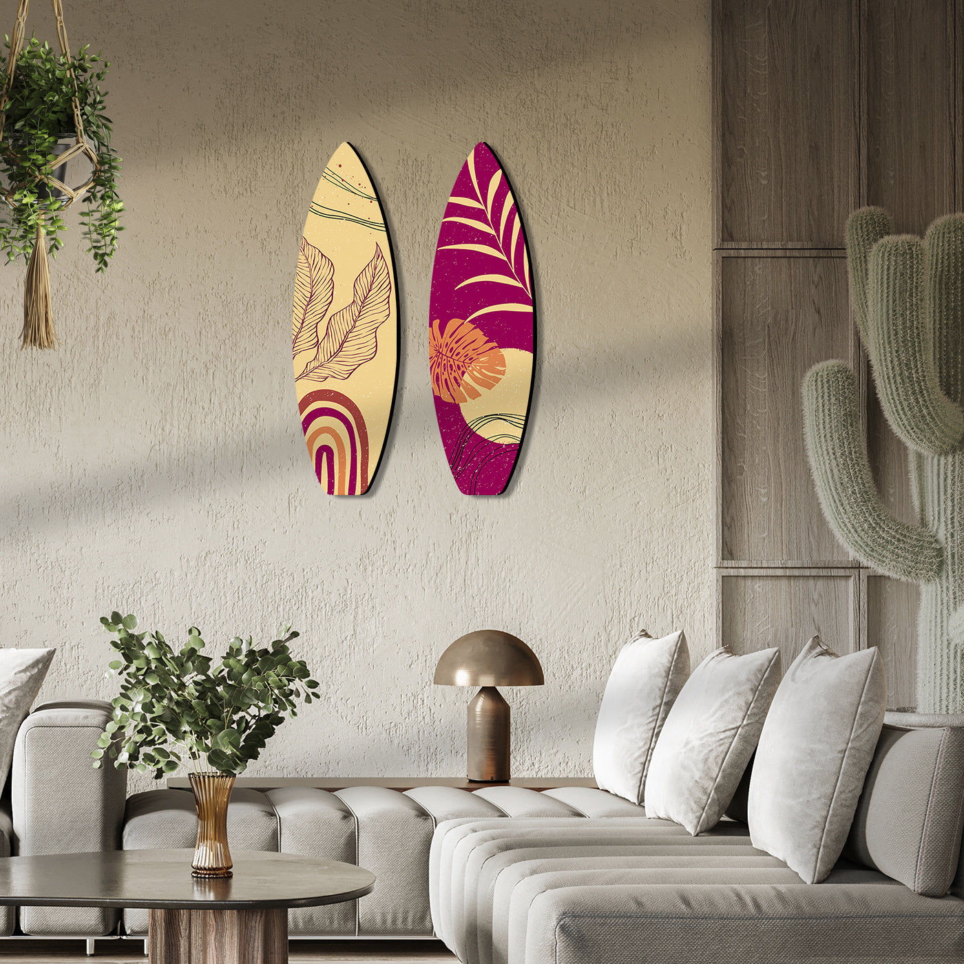 Floral Inspired Wall Hangings for Living Room Bedroom and Home Wall Decor