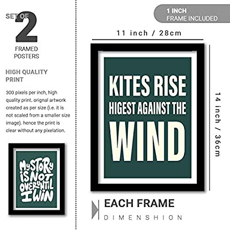 Motivational Framed Quotes for Home & Office