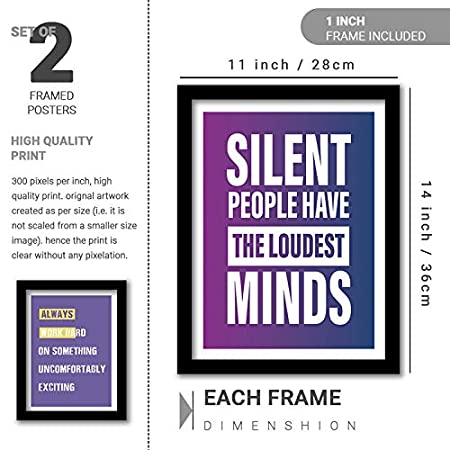 Motivational Framed Quotes for Home & Office