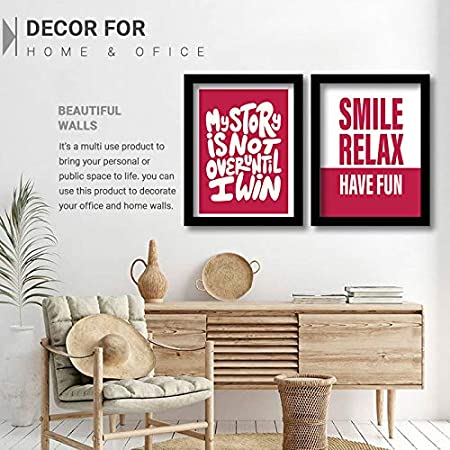 Inspirational Quotes Wall Posters with Frame
