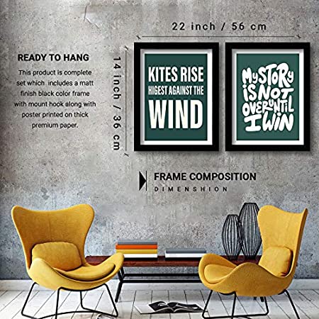 Motivational Framed Quotes for Home & Office