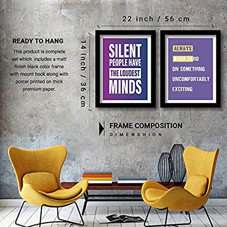 Motivational Framed Quotes for Home & Office