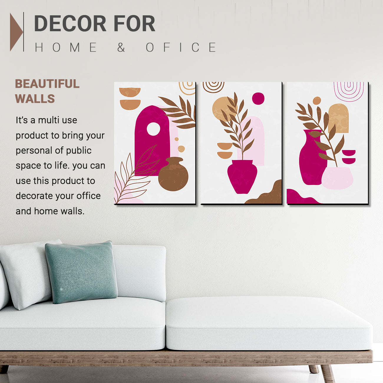 Wall Panel Paintings For Home Decoration Living Room Bedroom Office Decorative Artwork