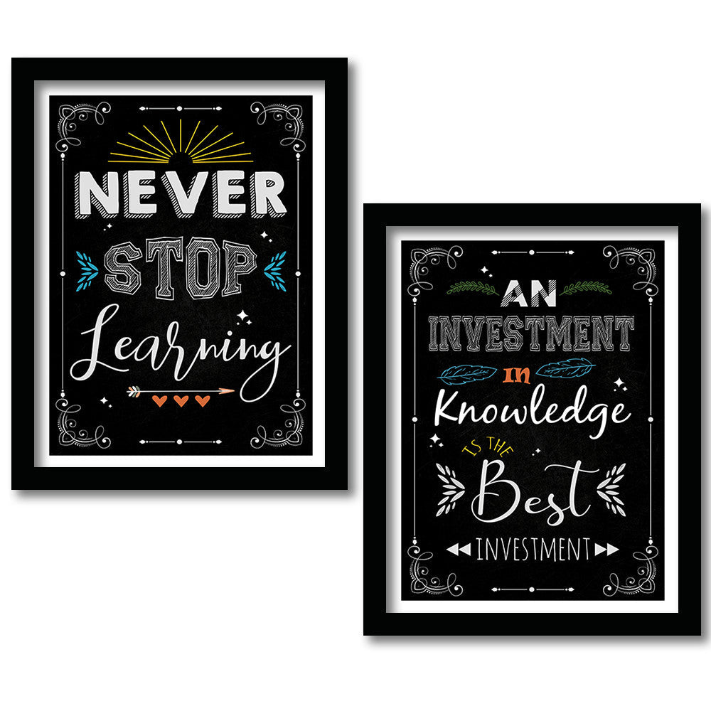 Motivational Framed Posters for Decor