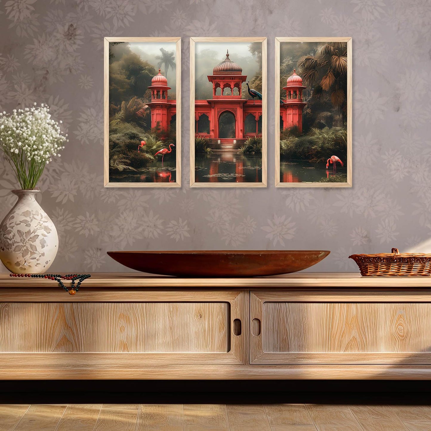 Traditional Indian Art with Frame for Home and Office Wall Decor