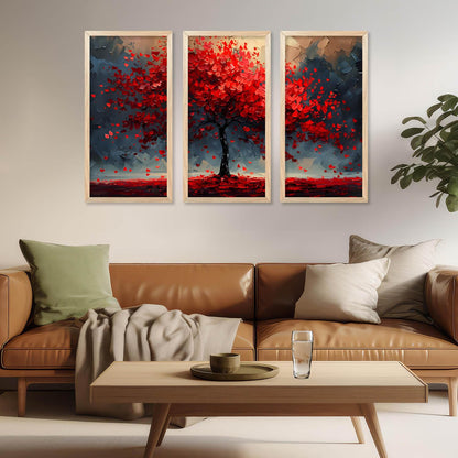 Vibrant Nature Inspired Art Posters with Frame for Home and Office Wall Decor