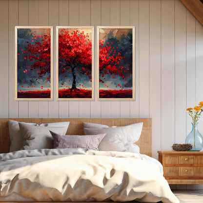 Vibrant Nature Inspired Art Posters with Frame for Home and Office Wall Decor