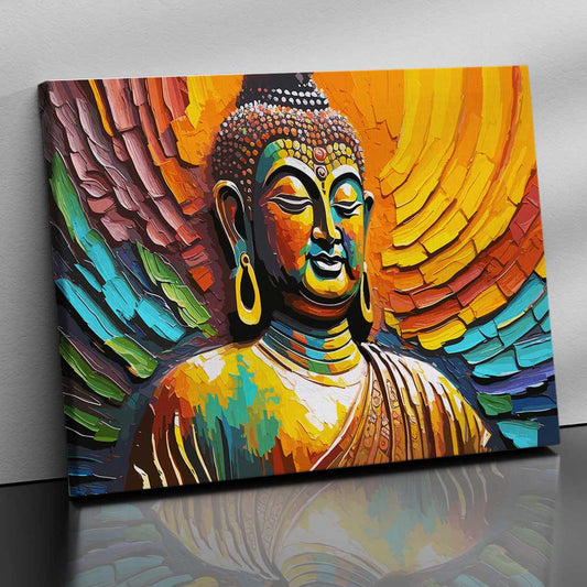 Buddha Art Canvas for Home and Office Wall Decor