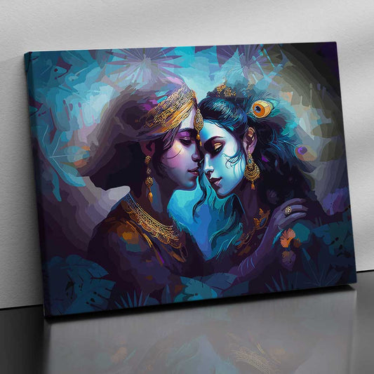 Radha Krishna Canvas Art for Home and Office Wall Decor