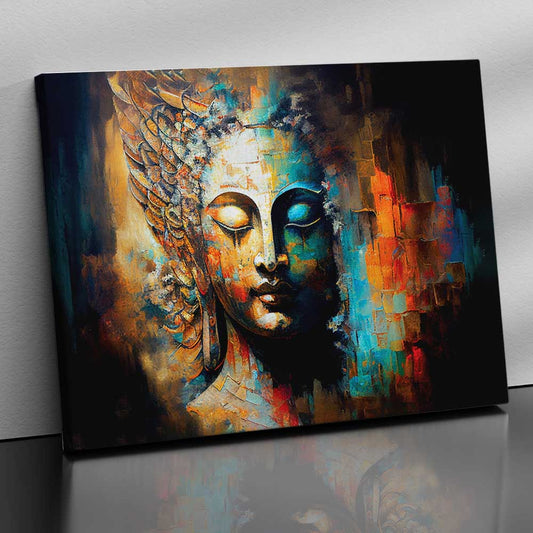 Buddha Art Canvas for Home and Office Wall Decor