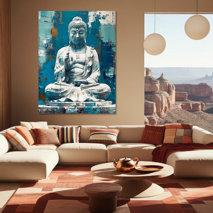 Buddha Art Canvas for Home and Office Wall Decor