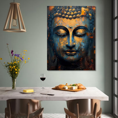 Buddha Art Canvas for Home and Office Wall Decor