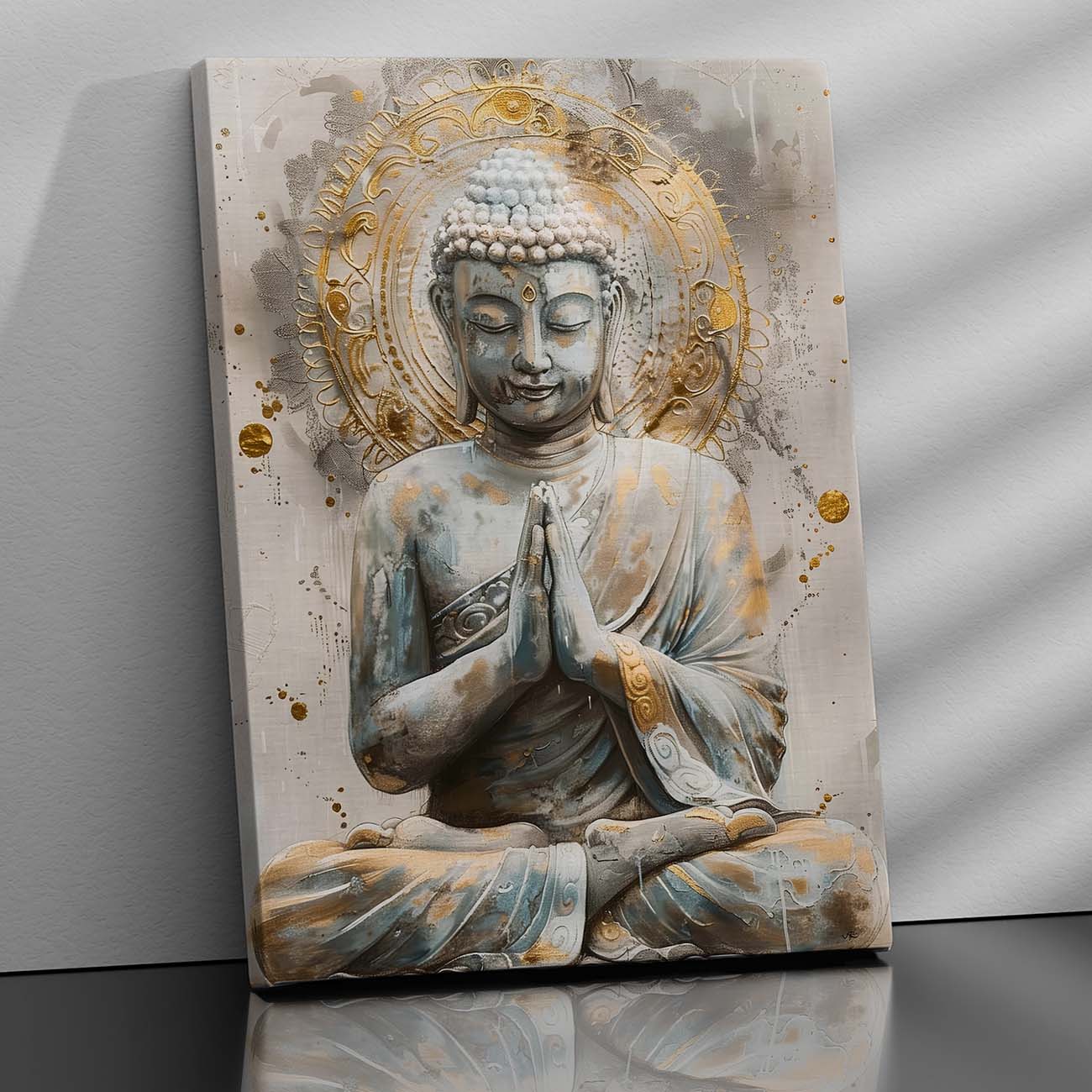 Buddha Art Canvas for Home and Office Wall Decor