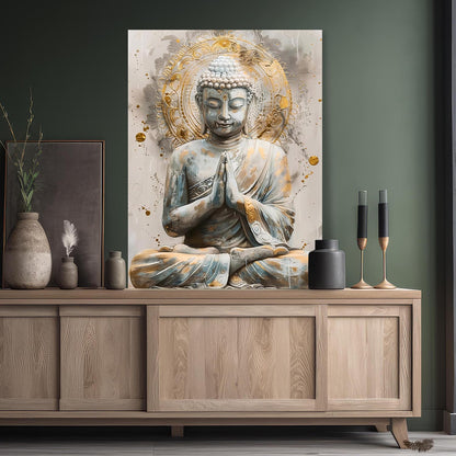 Buddha Art Canvas for Home and Office Wall Decor