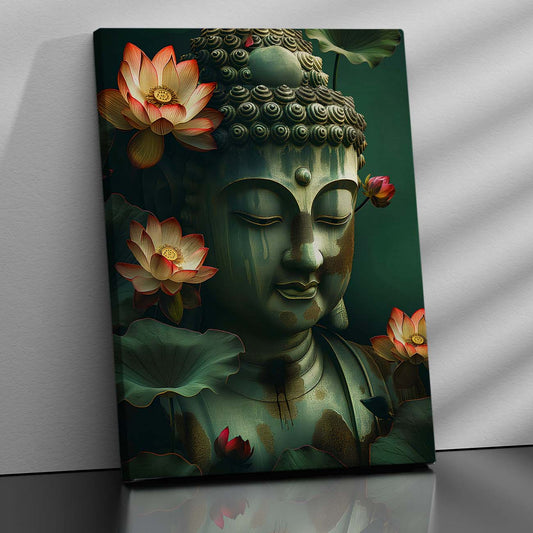 Buddha Art Canvas for Home and Office Wall Decor