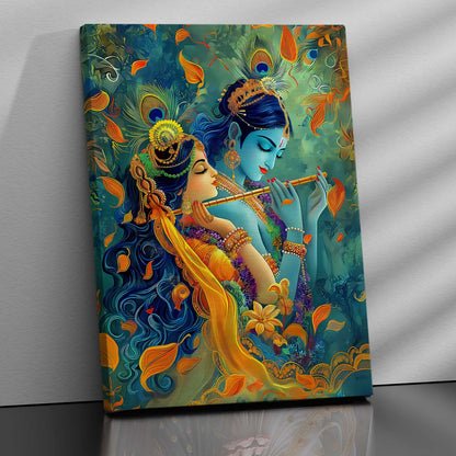 Radha Krishna Canvas Art for Home and Office Wall Decor