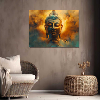 Buddha Art Canvas for Home and Office Wall Decor