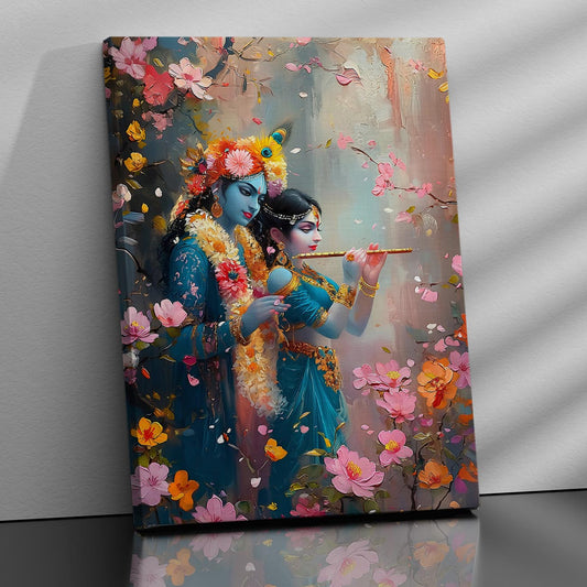 Radha Krishna Canvas Art for Home and Office Wall Decor