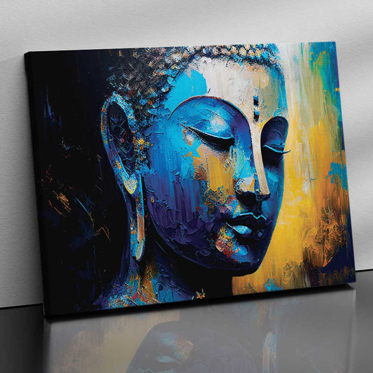 Buddha Art Canvas for Home and Office Wall Decor