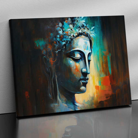 Buddha Art Canvas for Home and Office Wall Decor