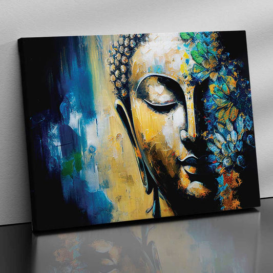 Buddha Art Canvas for Home and Office Wall Decor