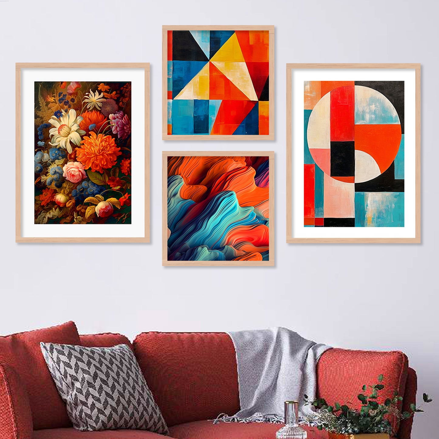 Wall Decor Paintings with Frame for Home Decoration