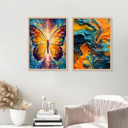 Beautiful Butterfly Art Painting for Home Wall Decoration