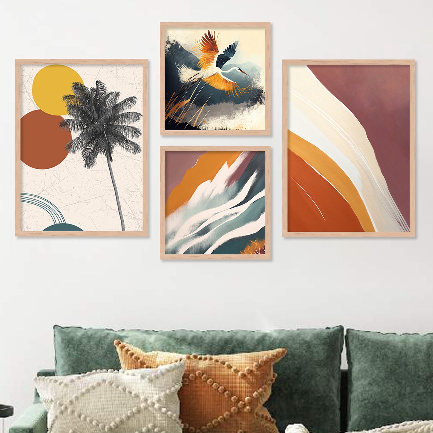 Modern Wall Decor Paintings with Frame for Home Decoration