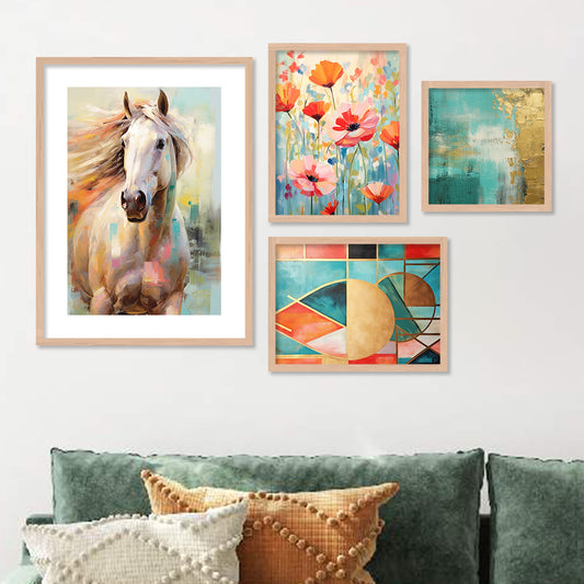 Beautiful Horse Art Painting for Home Wall Decoration