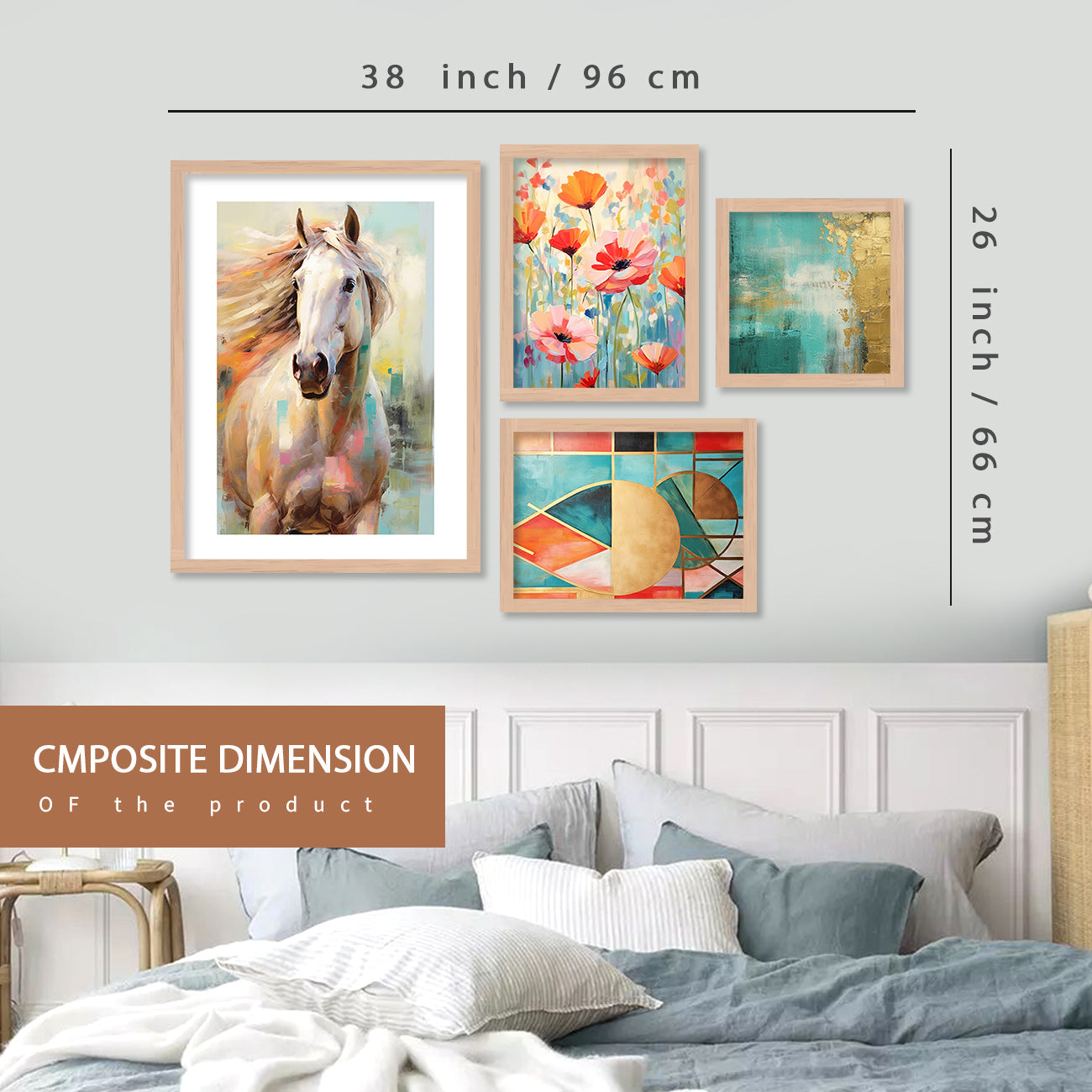 Beautiful Horse Art Painting for Home Wall Decoration