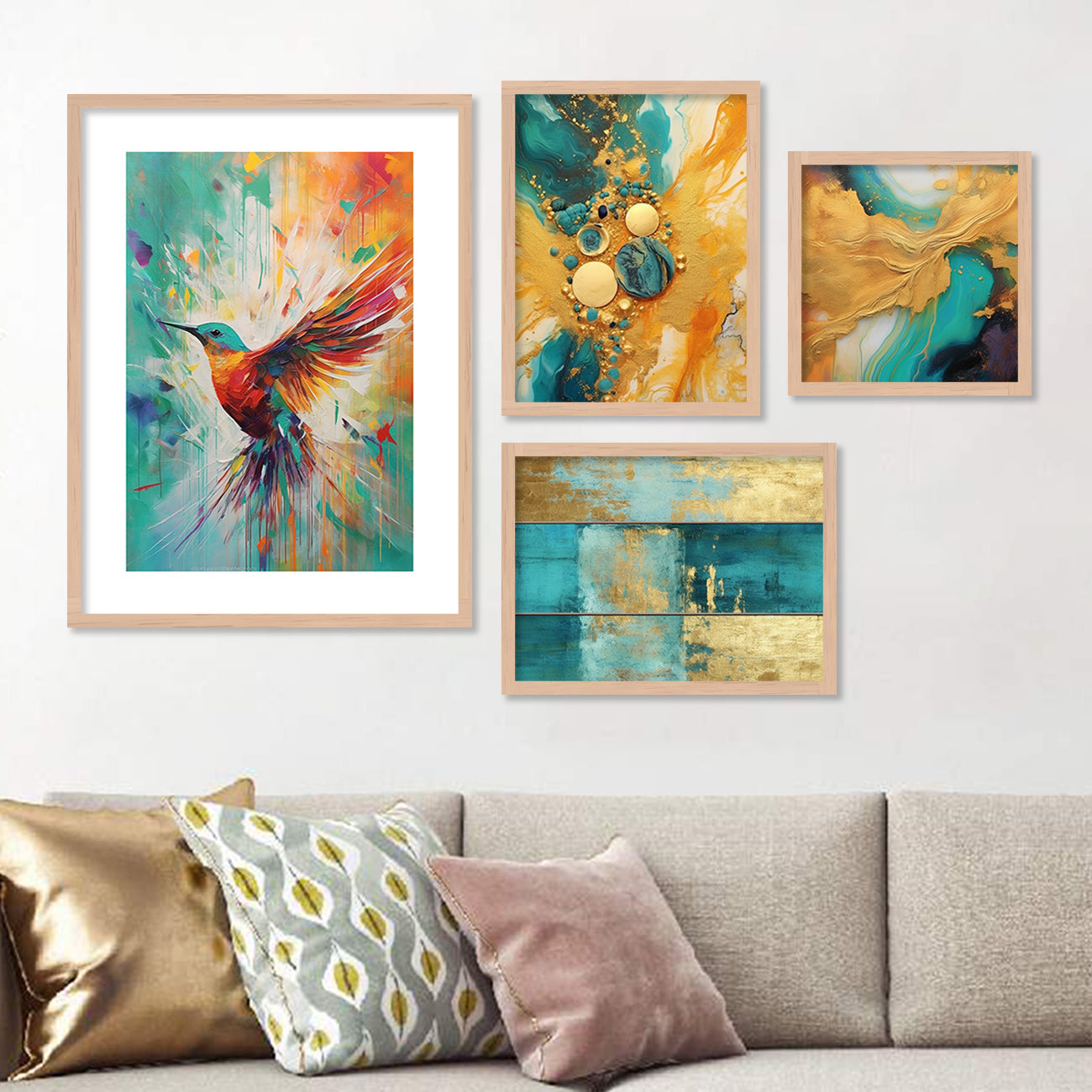 Beautiful Bird Art Painting for Home Wall Decoration