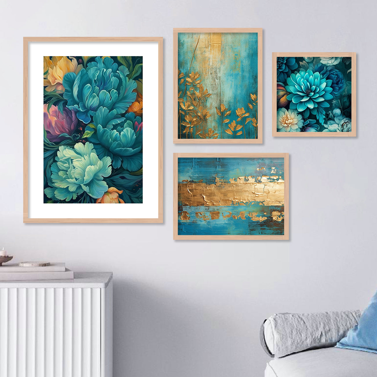 Floral Art Painting for Home Wall Decoration