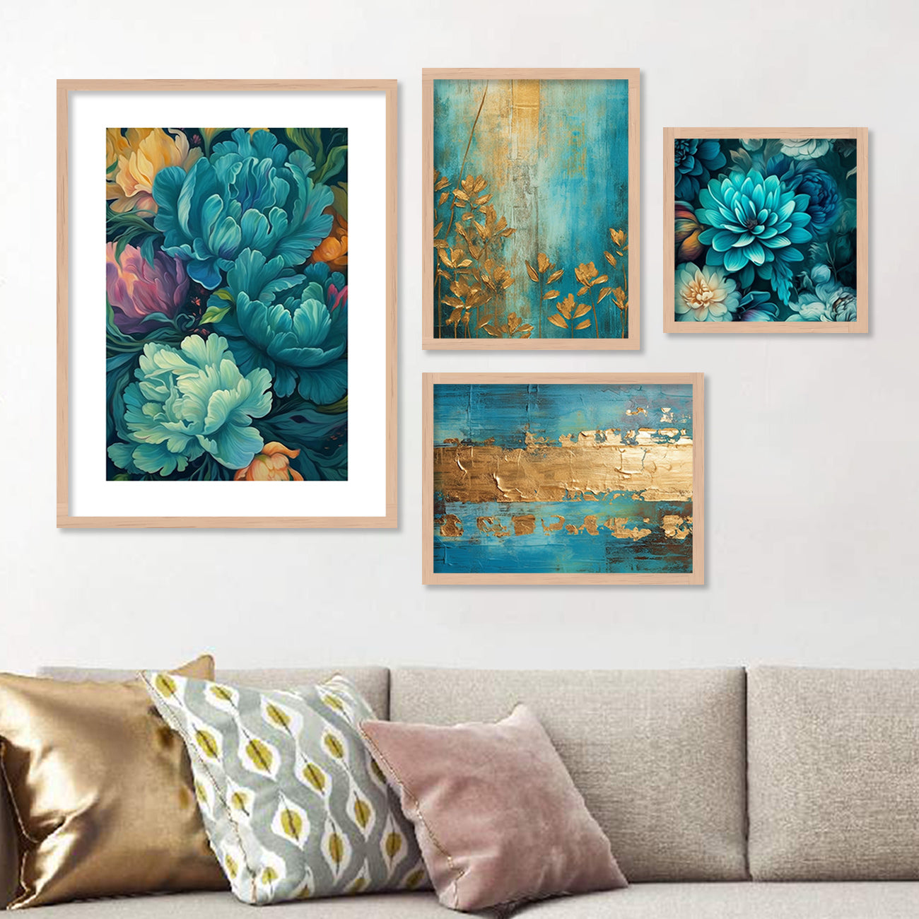 Floral Art Painting for Home Wall Decoration