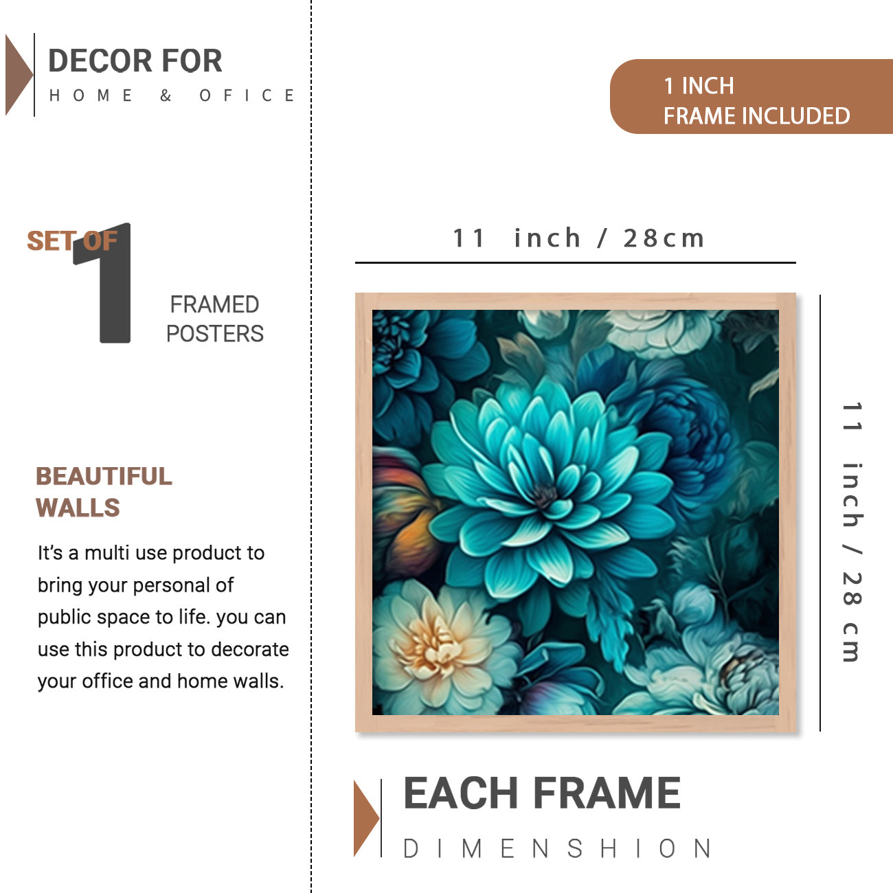 Floral Art Painting for Home Wall Decoration