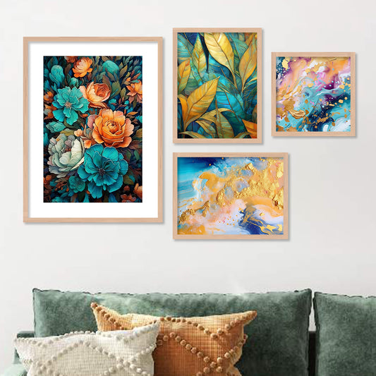 Floral Art Painting for Home Wall Decoration