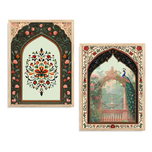 Traditional Indian Art with Frame for Home and Office Wall Decor