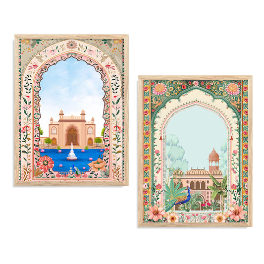 Traditional Indian Art with Frame for Home and Office Wall Decor