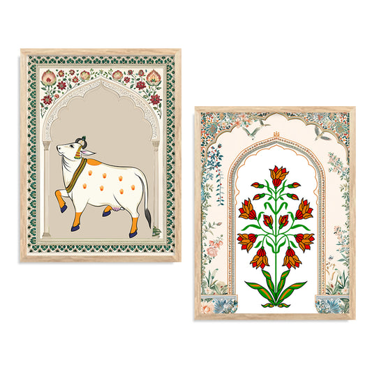 Traditional Indian Art with Frame for Home and Office Wall Decor