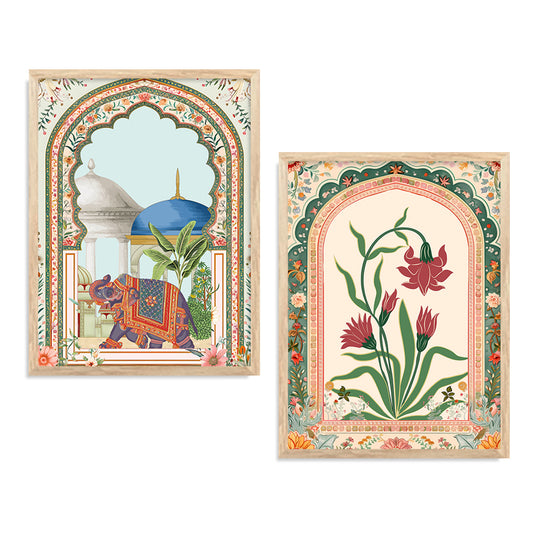 Traditional Indian Art with Frame for Home and Office Wall Decor