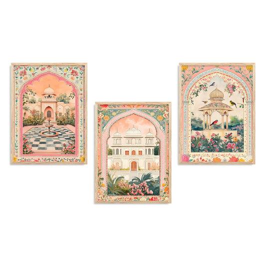 Traditional wall Art Paintings with Frame for Home Decor - Framed Wall Painting for Living Room Bedroom Office Room Decor - Painting for Wall Decoration