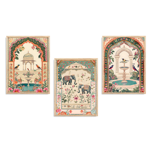 Traditional wall Art Paintings with Frame for Home Decor - Framed Wall Painting for Living Room Bedroom Office Room Decor - Painting for Wall Decoration