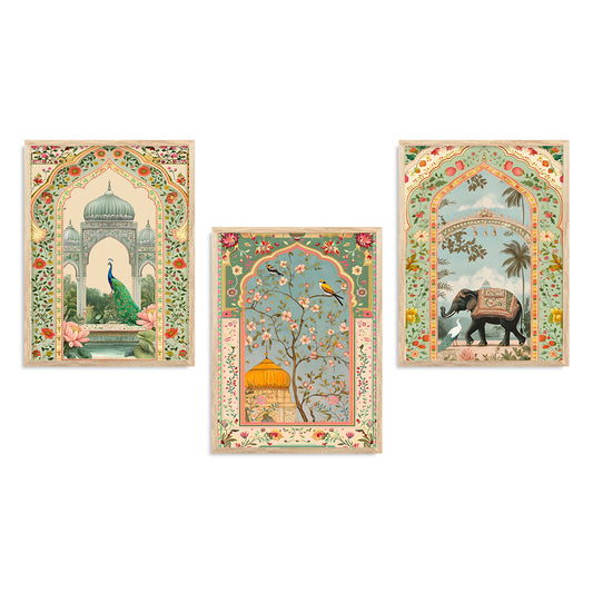 Traditional wall Art Paintings with Frame for Home Decor - Framed Wall Painting for Living Room Bedroom Office Room Decor - Painting for Wall Decoration